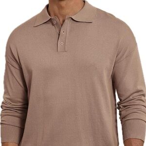 Men's knit polo shirt 70% Viscose and 30% Polyester